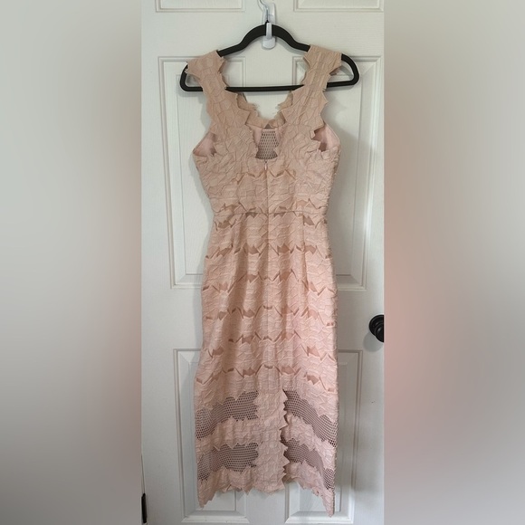 Jonathon Simkhai Burnout Brocade Midi Dress. Size 4. - Picture 5 of 7